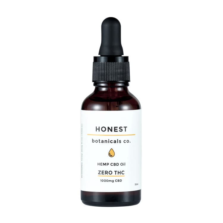 CBD Oil with Zero THC - 1000mg Honest Botanicals