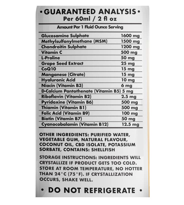 Ingredient list