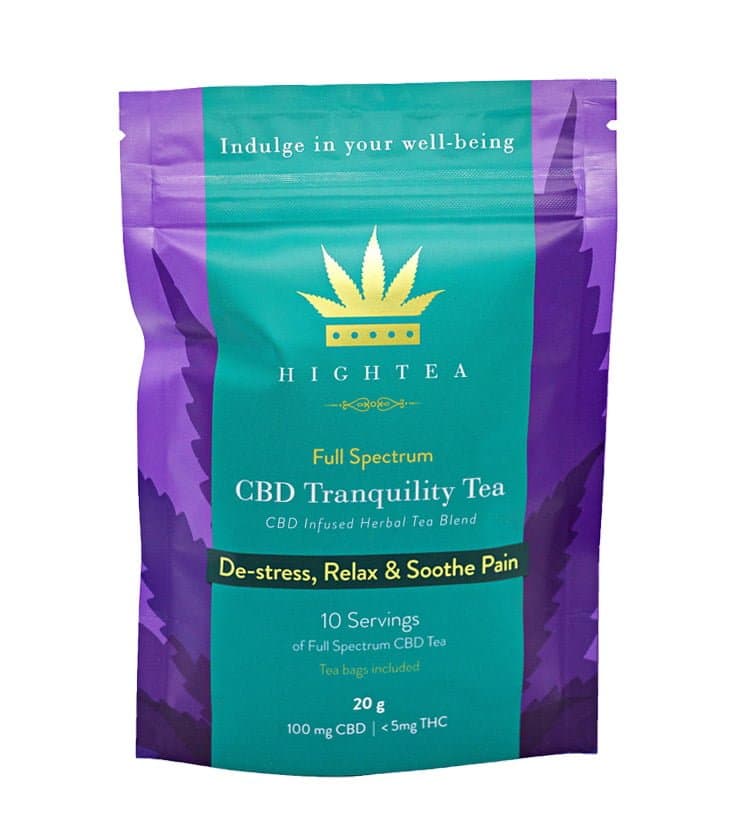 High Tea Tranquility CBD tea blend, 100mg CBD per bag