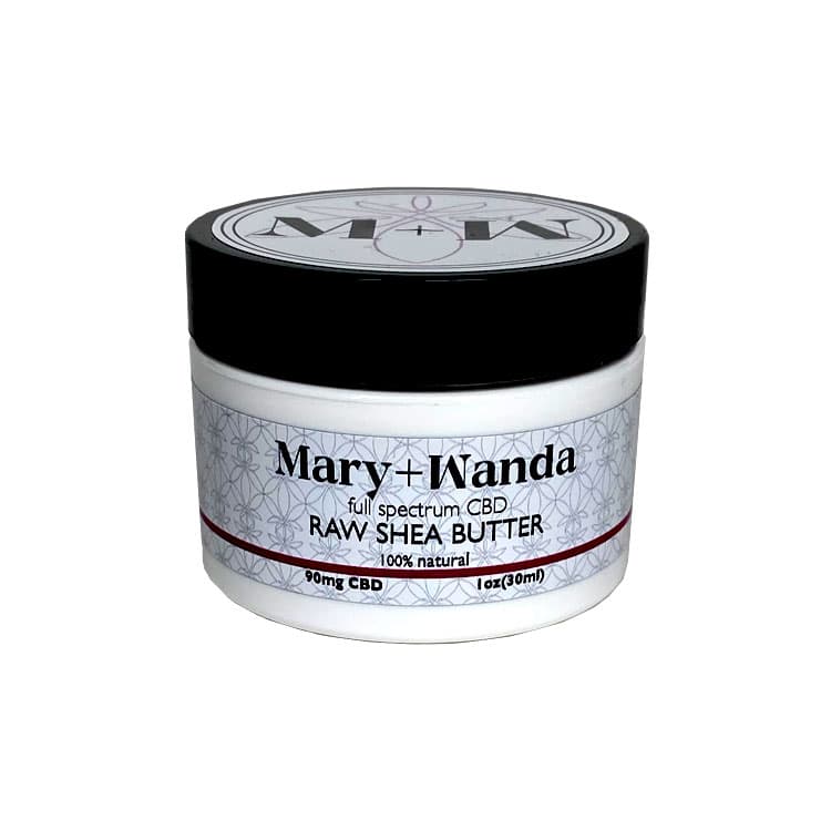 Mary+Wanda Full Spectrum CBD Shea Butter, 90mg CBD per 1oz jar