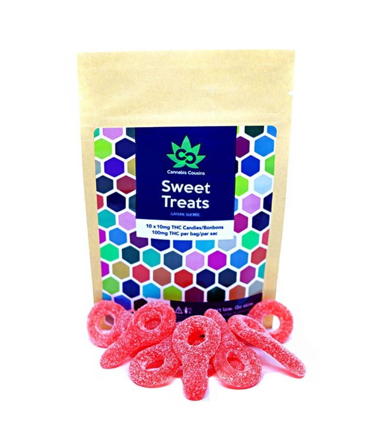 Cannabis Cousins CBD Candies — Strawberry Sour Keys bottle