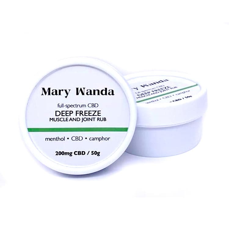 Mary and Wanda Deep Freeze muscle and joint rub tin