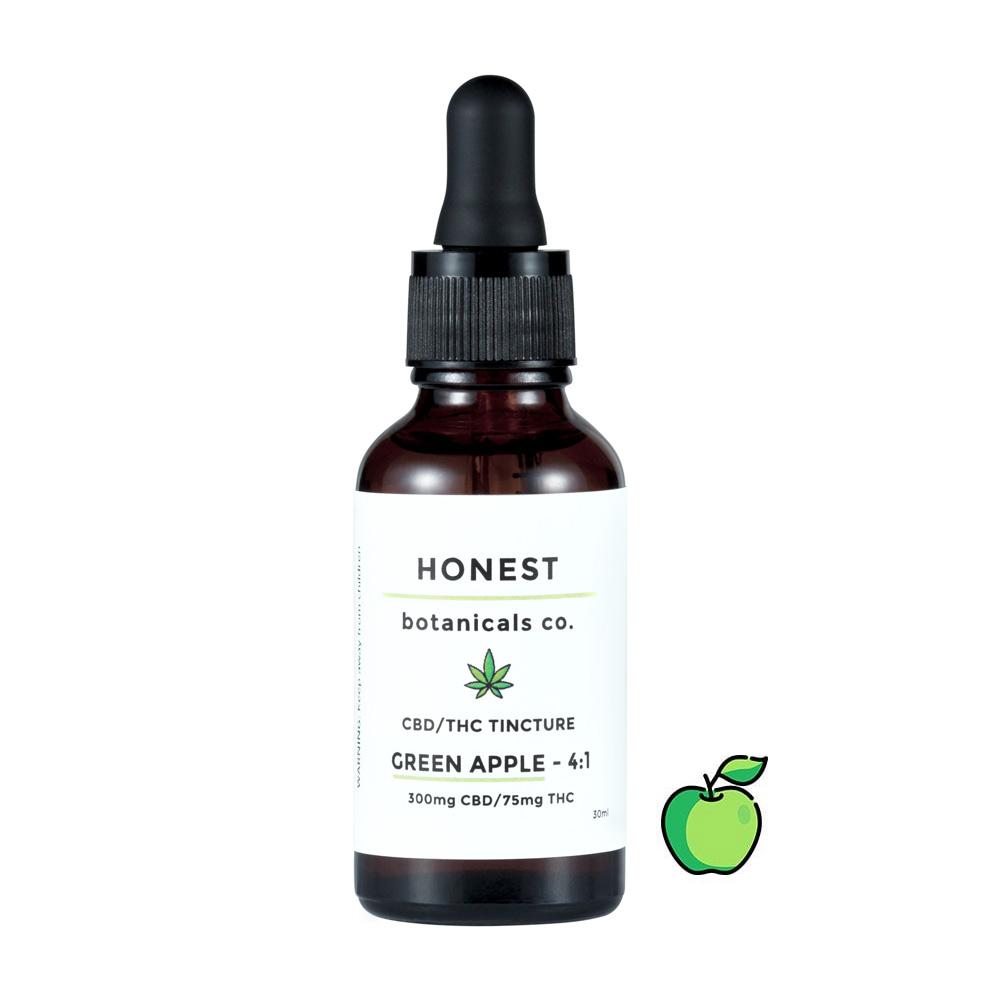 4 to 1 CBD/THC Green Apple Tincture from Honest Botanicals