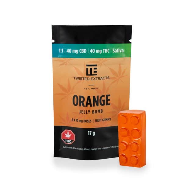 Orange THC/CBD Jelly Bombs