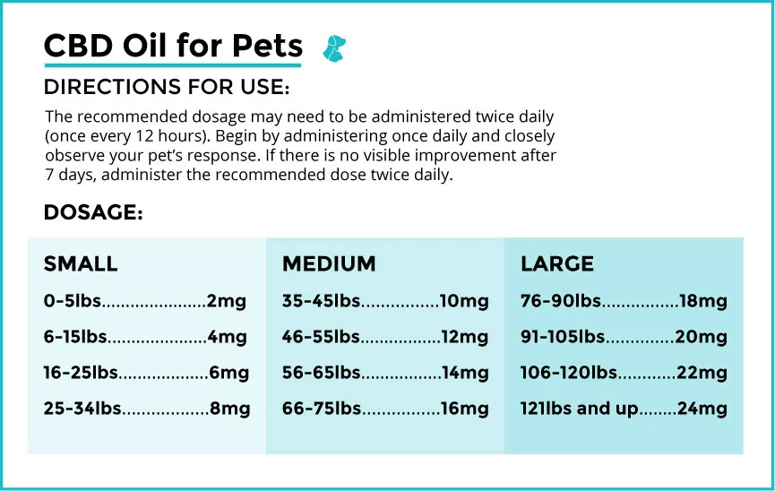 CBD Dosage for Dogs Infographic