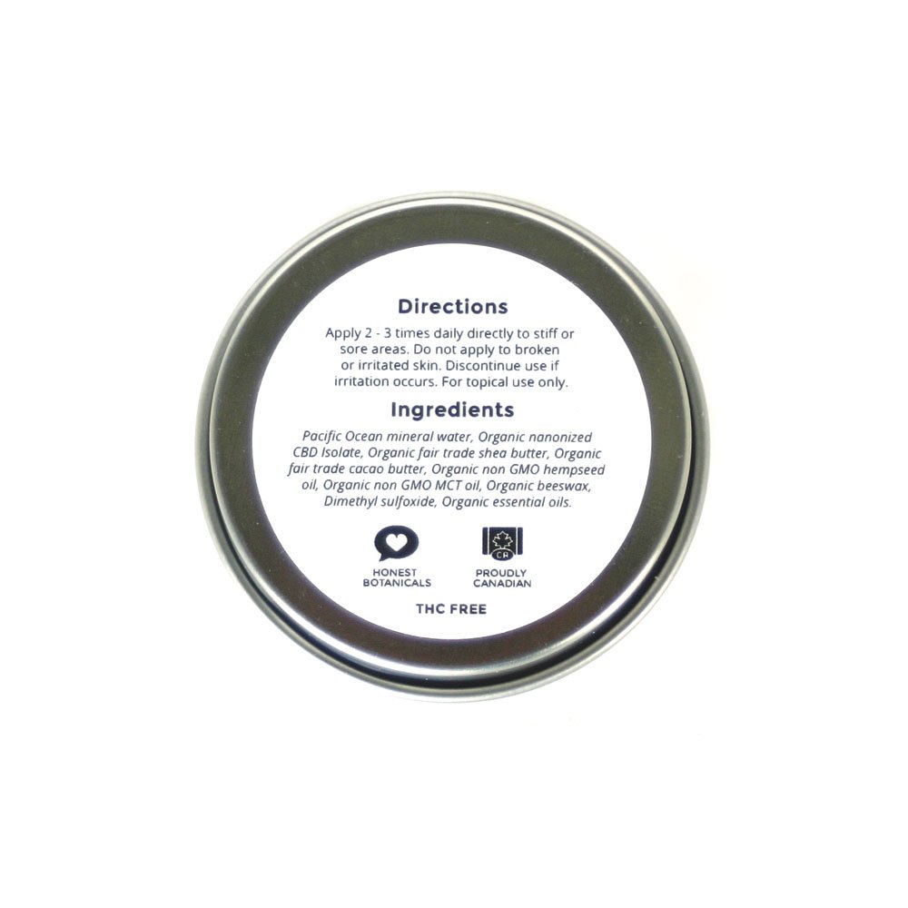 CBD Therapeutic Balm from Honest Botanicals Back