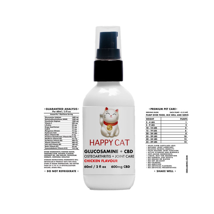 Glucosamine and CBD Oil for Cats Chicken Flavour