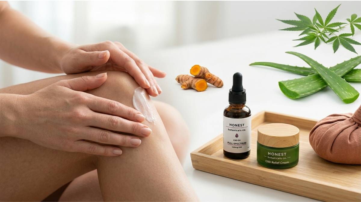 CBD for inflammation - CBD oil and hemp with anti-inflammatory research concept